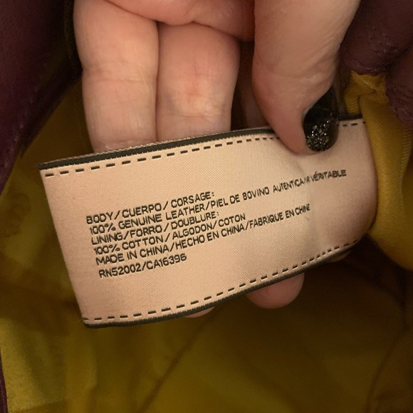 🎉FINAL PRICE🎉NWOT Juicy Couture Plum Quilted Leather Satchel, Artistic Details - Picture 11 of 14